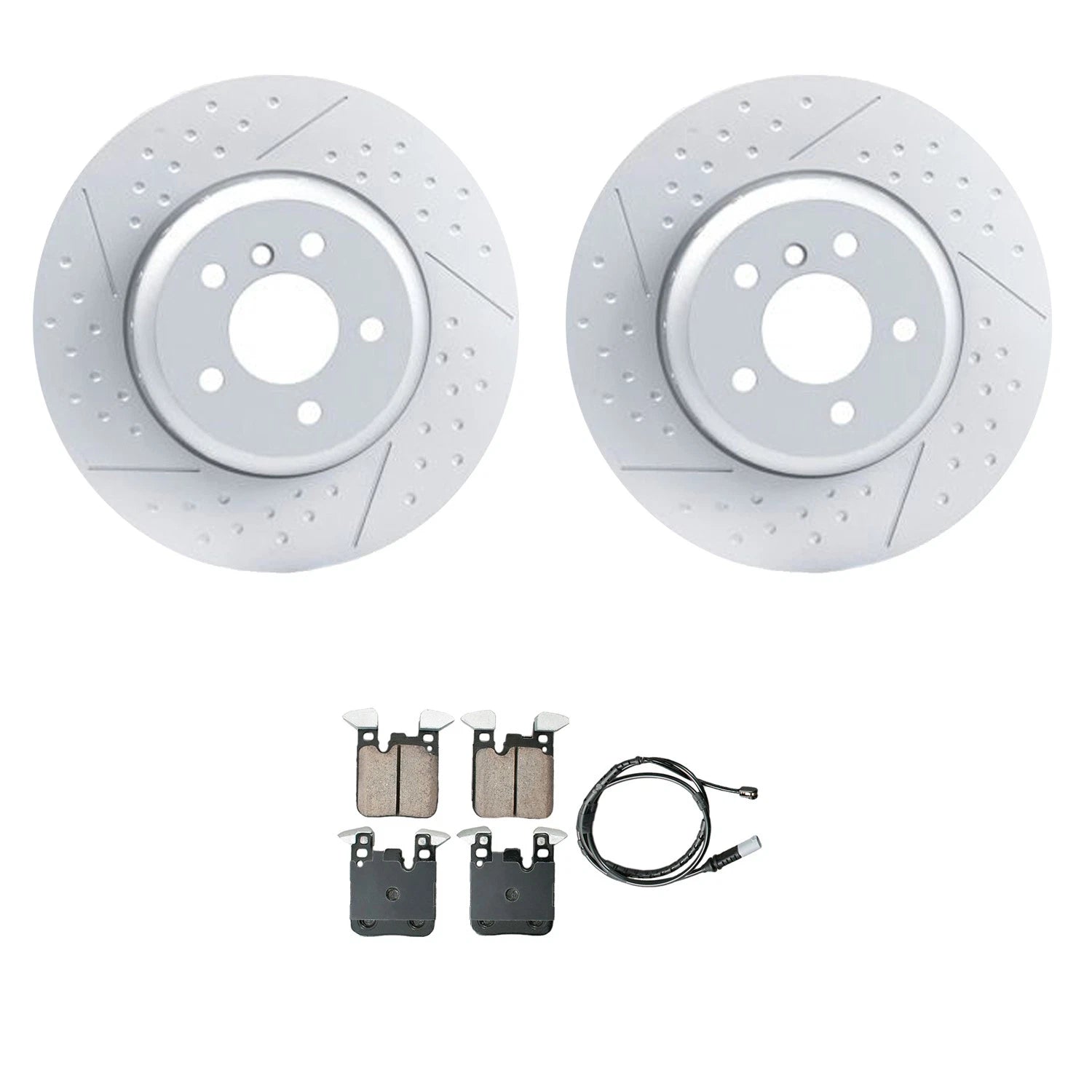 Hella Rear Rotor & Akebono EURO Ceramic Disc Brake Pad Kit for BMW F22 F23 (2014–2021)