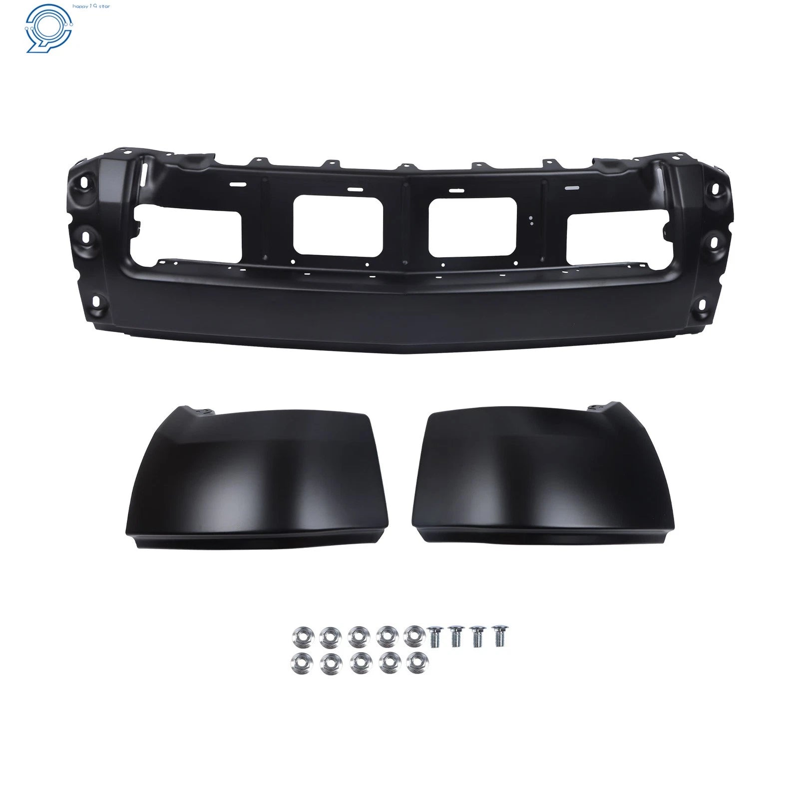 Black Steel Split Front Bumper for Chevrolet Silverado 1500 (2014-2015)