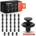 30Pcs 8mm Nylon Fender Apron Clips for Mitsubishi 