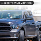 Tow Mirrors for Dodge Ram 1500 (2009–2012) with Turn Signal Light, Black
