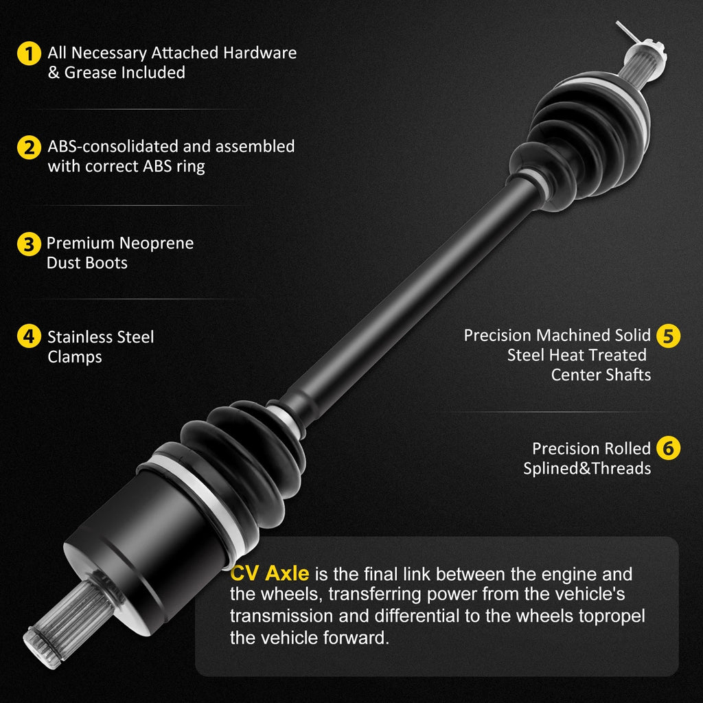 2X Front CV Axle Assembly for Polaris Ranger 500 700 XP (2005–2007)