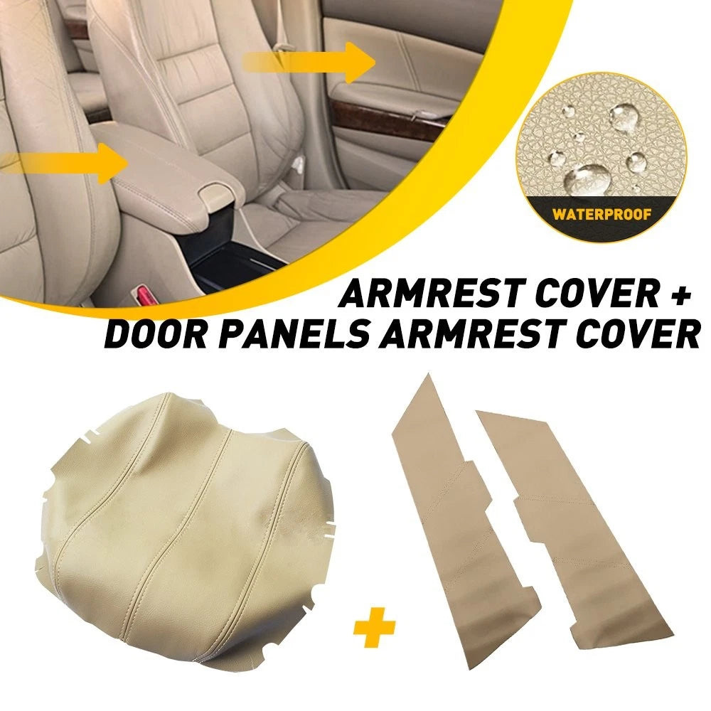 Front Door Panels Armrest Cover Console Lid Skin for Honda Accord Sedan (2008–2012)