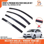 Weather Shield Window Visor Rain Guard for Nissan Tiida C11 (06-12)