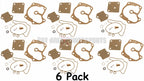 6 Pack Carburetor Rebuild Kit for Johnson Evinrude V6 Looper 250 275 300 HP