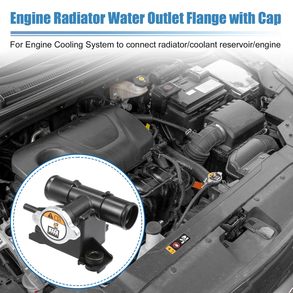Engine Radiator Coolant Filler Neck for Kia Soul (2010–2011) 253292K000/253303K000
