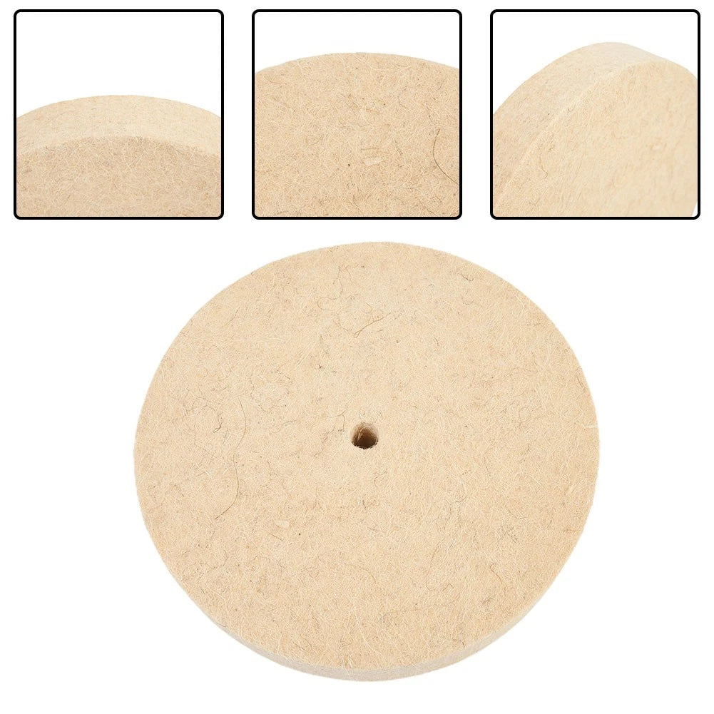 25mm Wool Felt Polishing Buffing Wheel Disc Pad for Automotive Use