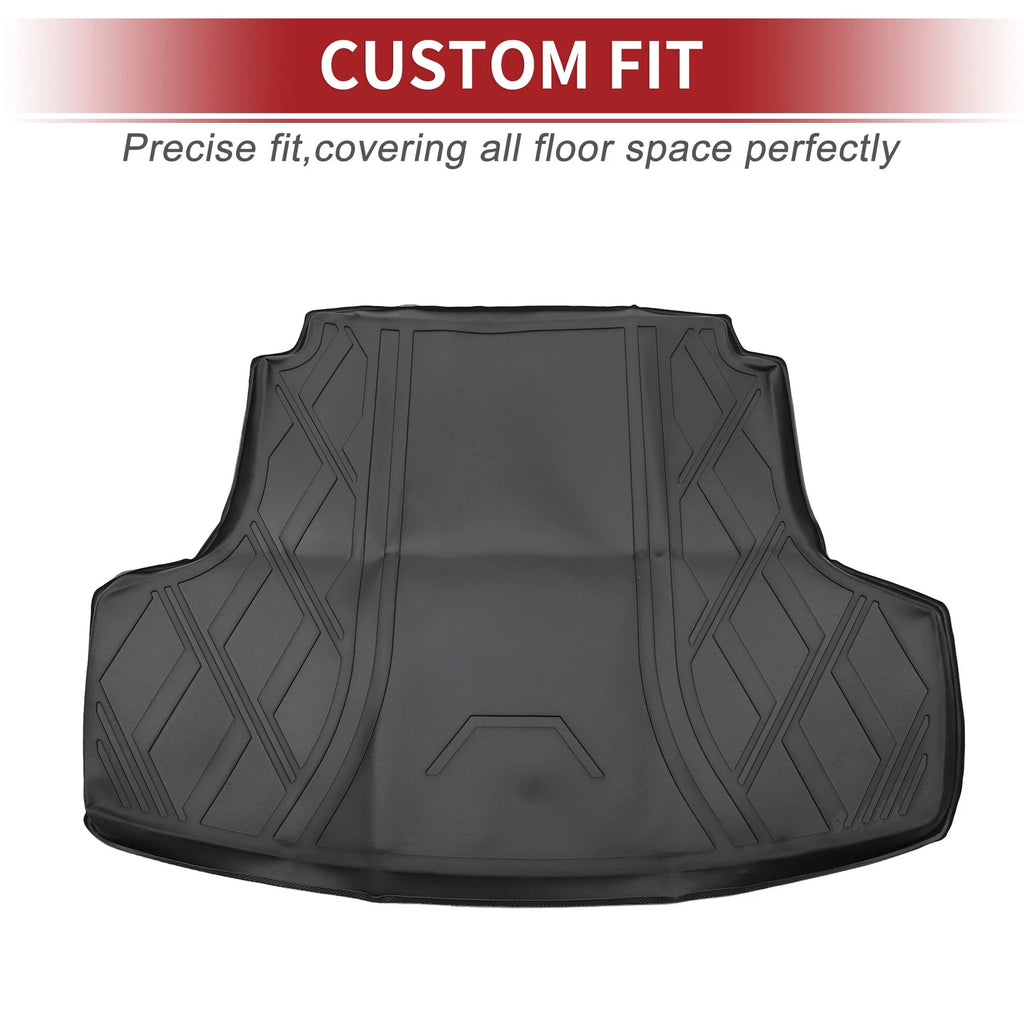 Cargo Liner Rear Trunk Mat for Hyundai Sonata (2020–2023) TPE Diamond Pattern