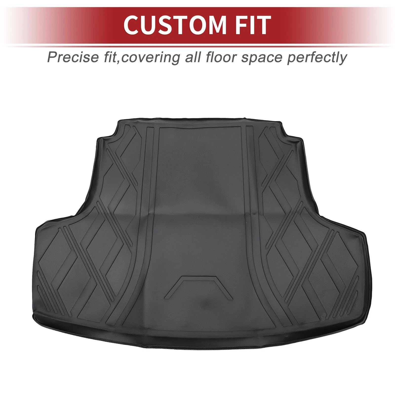 Cargo Liner Rear Trunk Mat for Hyundai Sonata (2020–2023) TPE Diamond Pattern
