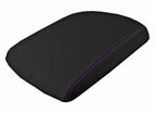 Leather Console Lid Armrest Cover for Dodge Ram (2009–2016) Purple Stitch