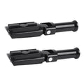 Black Rear Footpegs for Harley Softail Deluxe Slim FXDR (2018-2025)