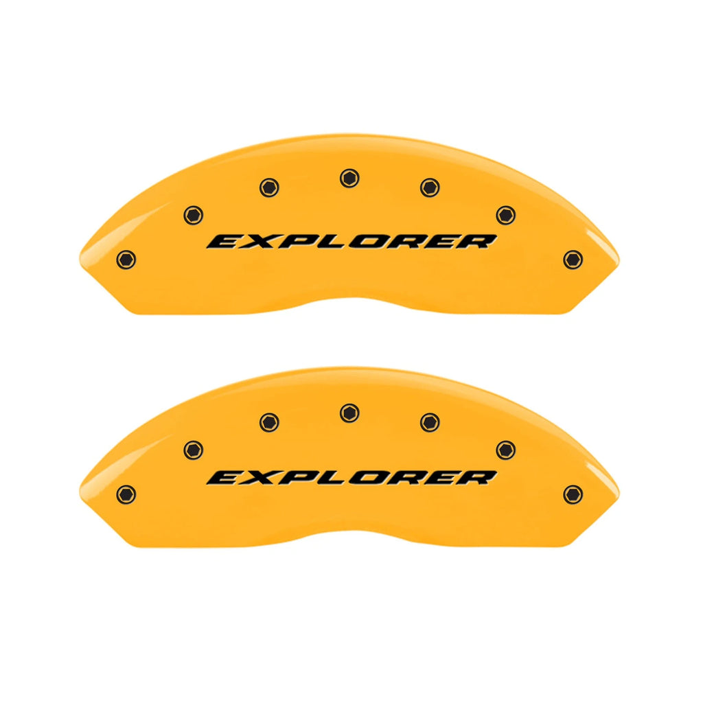 Caliper Covers Front Left Right Yellow for Ford Explorer (2006–2010) by MGP