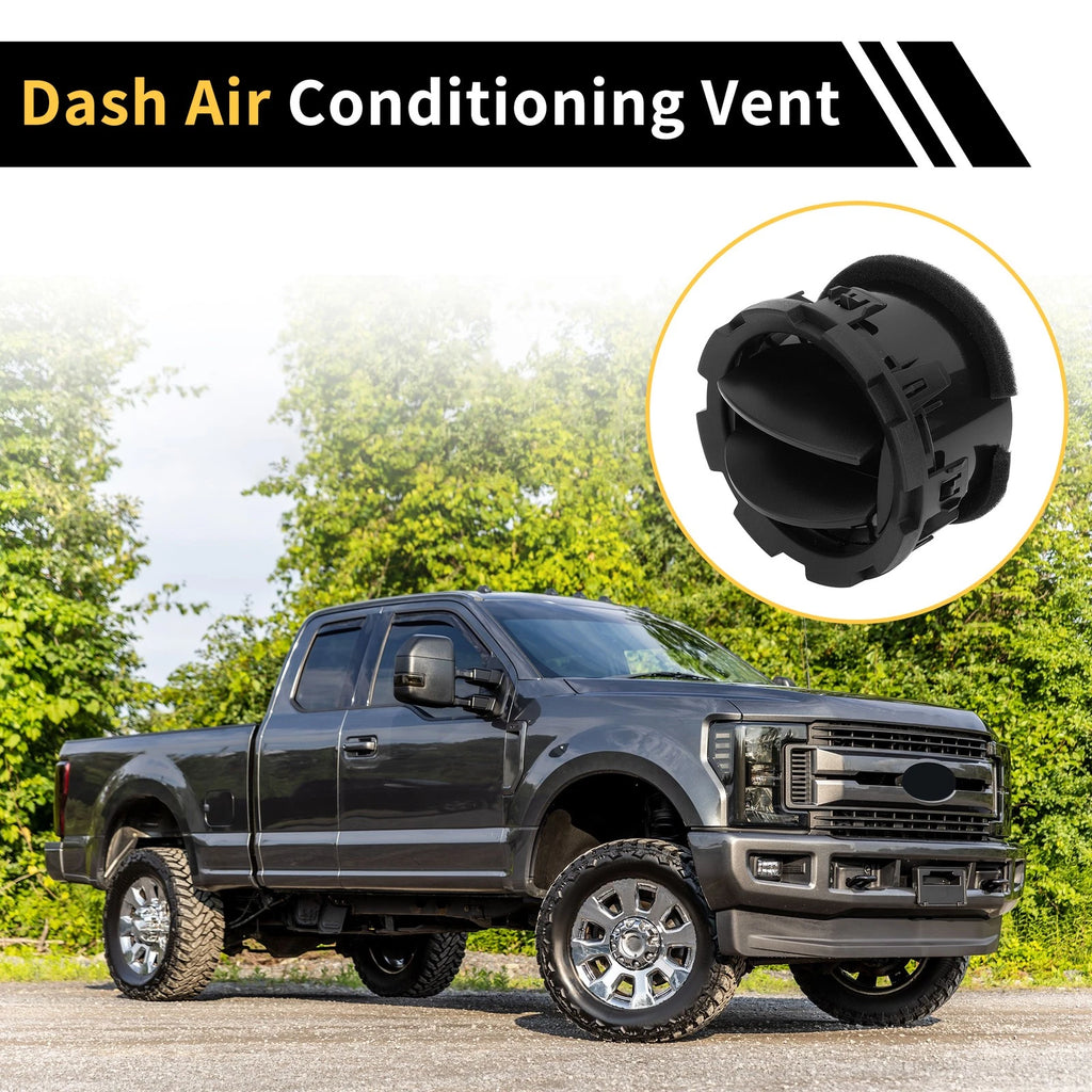 Dash AC Heater Air Vent for Ford F-250 F-350 F-450 (2011–2016) A/C Outlet Black