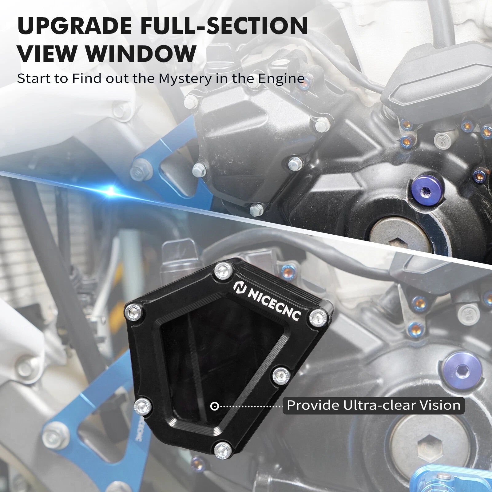 Clear Oil Cover #18P-15423-00-00 for Yamaha YFZ450X (2010–2011), YFZ450R (2009–2023)