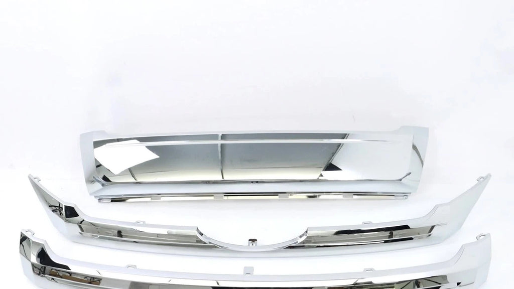 Set of 3 Chrome Grille Trim for Ford Edge (2011-2014)