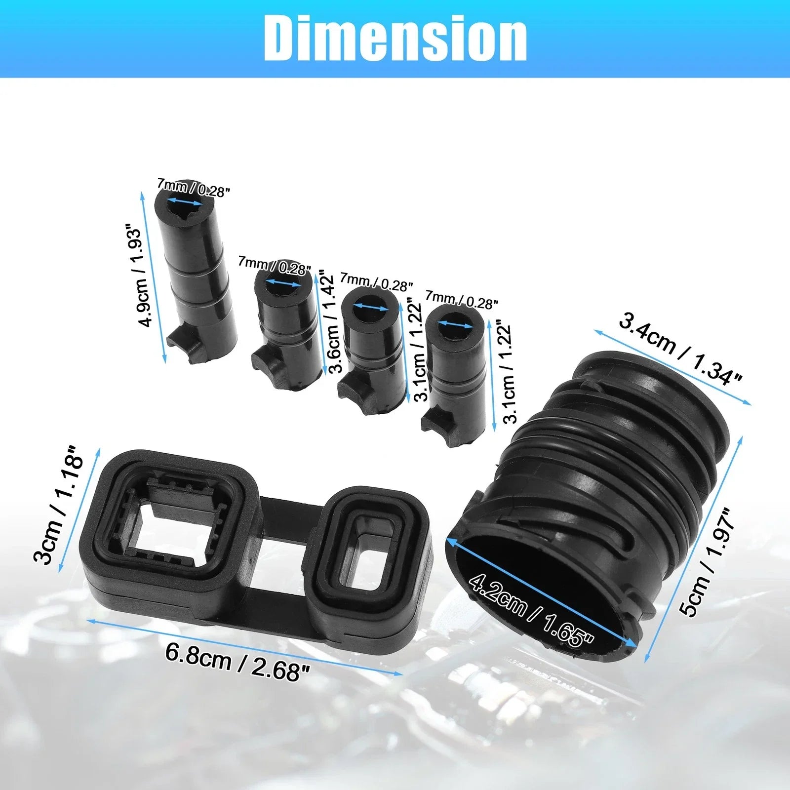 Valve Body to Case Sleeve Seal Kit Mechatronic Kit for BMW X3