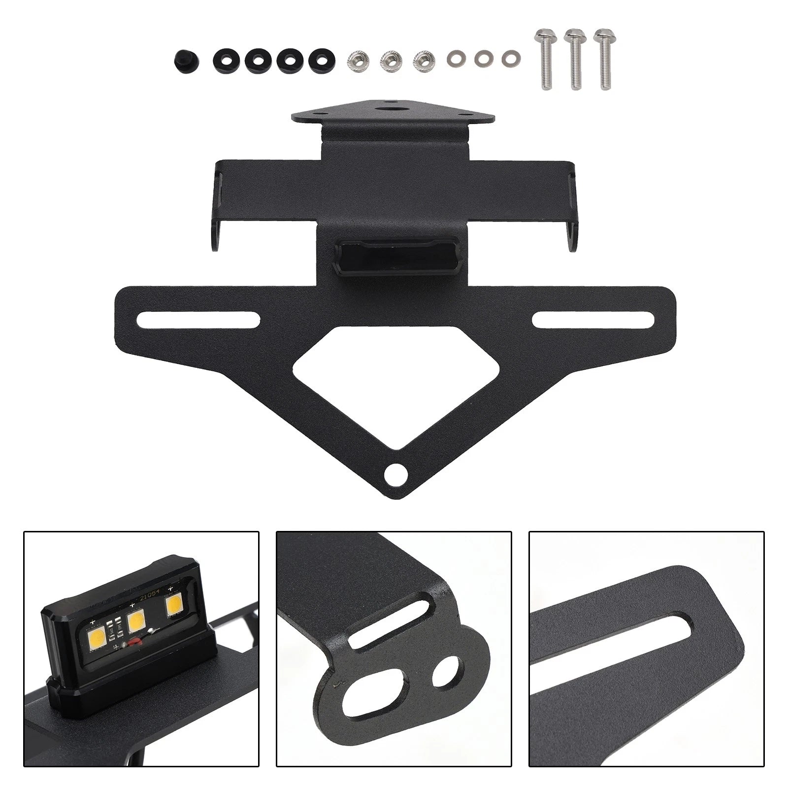 License Plate Holder Frame for Daytona 660 (2024–2025) Black