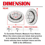 Drilled Brake Rotors & Pads Kit for Ford F-150 (2015-2017)