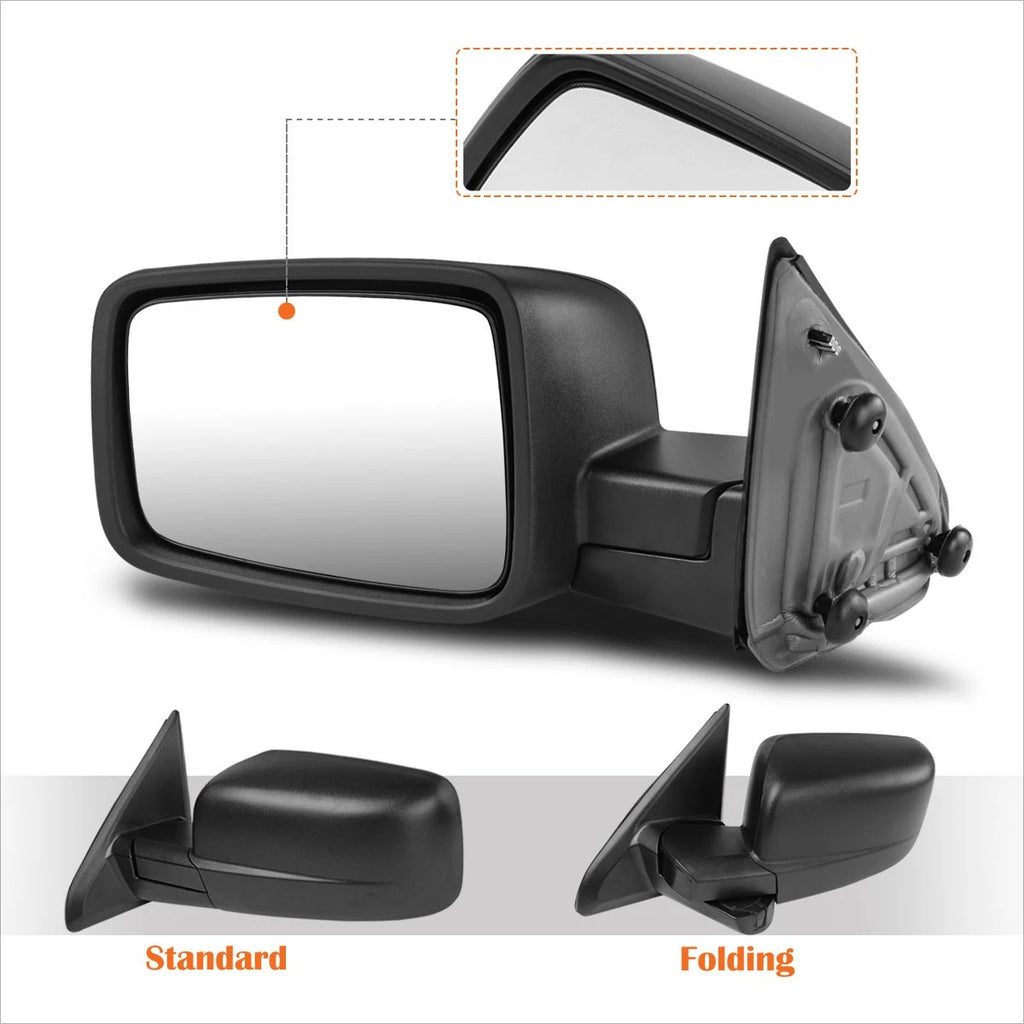 Right Side View Towing Mirror for Dodge Ram Truck (2009–2016)