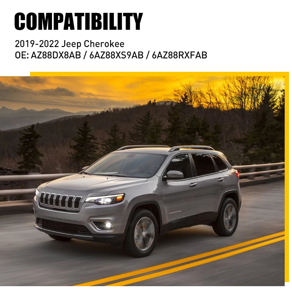 Chrome Mesh Grille Insert for Jeep Cherokee (2019–2022)