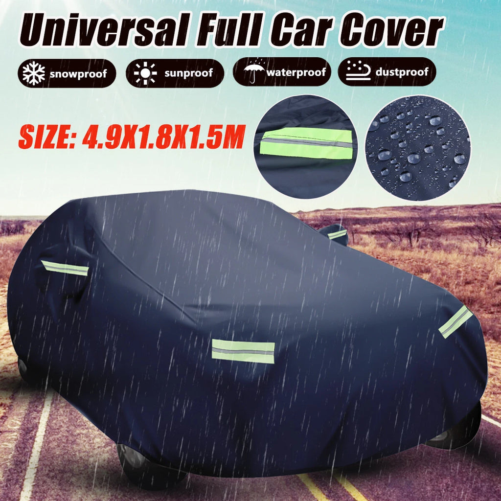 Car Cover for Blue Vehicle (Waterproof, UV Resistant, All Weather)