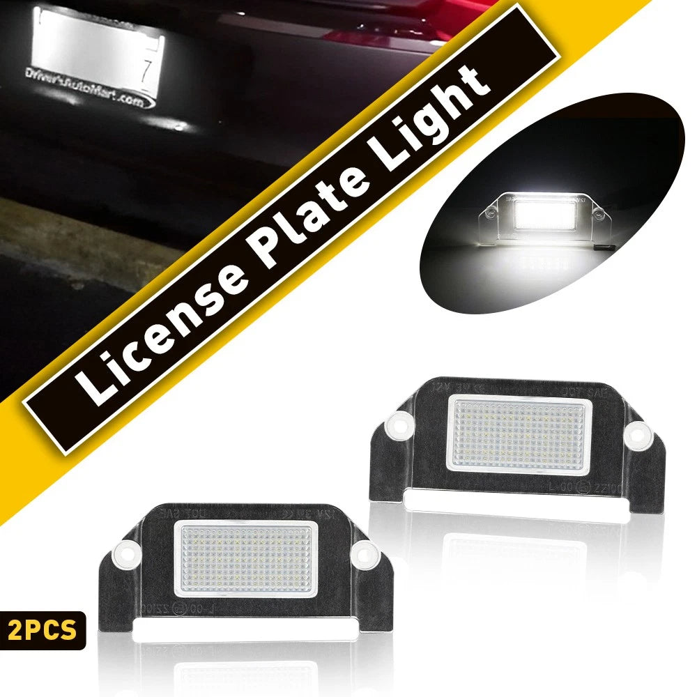 Set of 2 White SMD LED License Plate Light for Dodge Charger Challenger