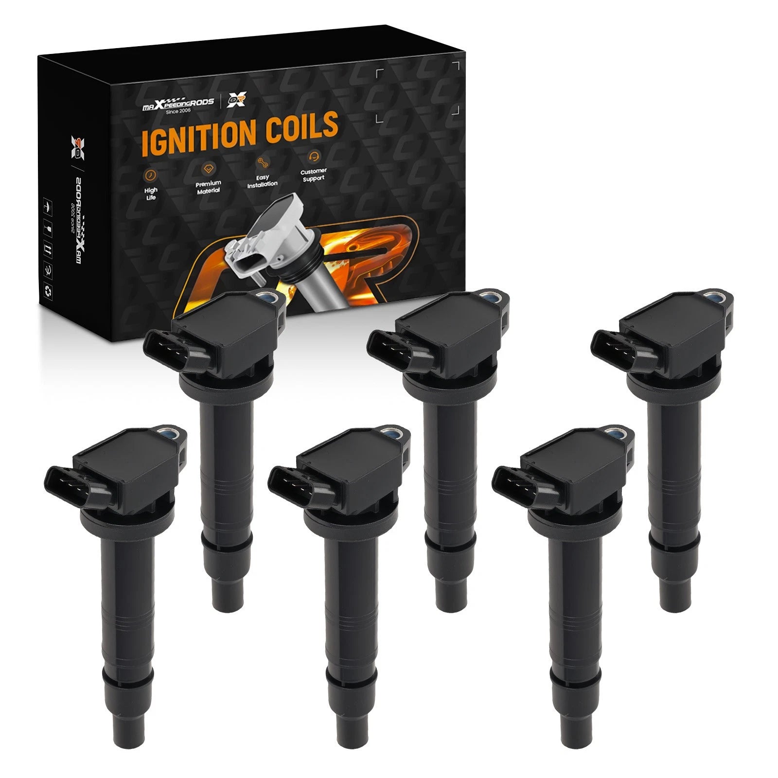 6 Ignition Coils for Toyota Tundra 4.0L V6 (2005–2011)