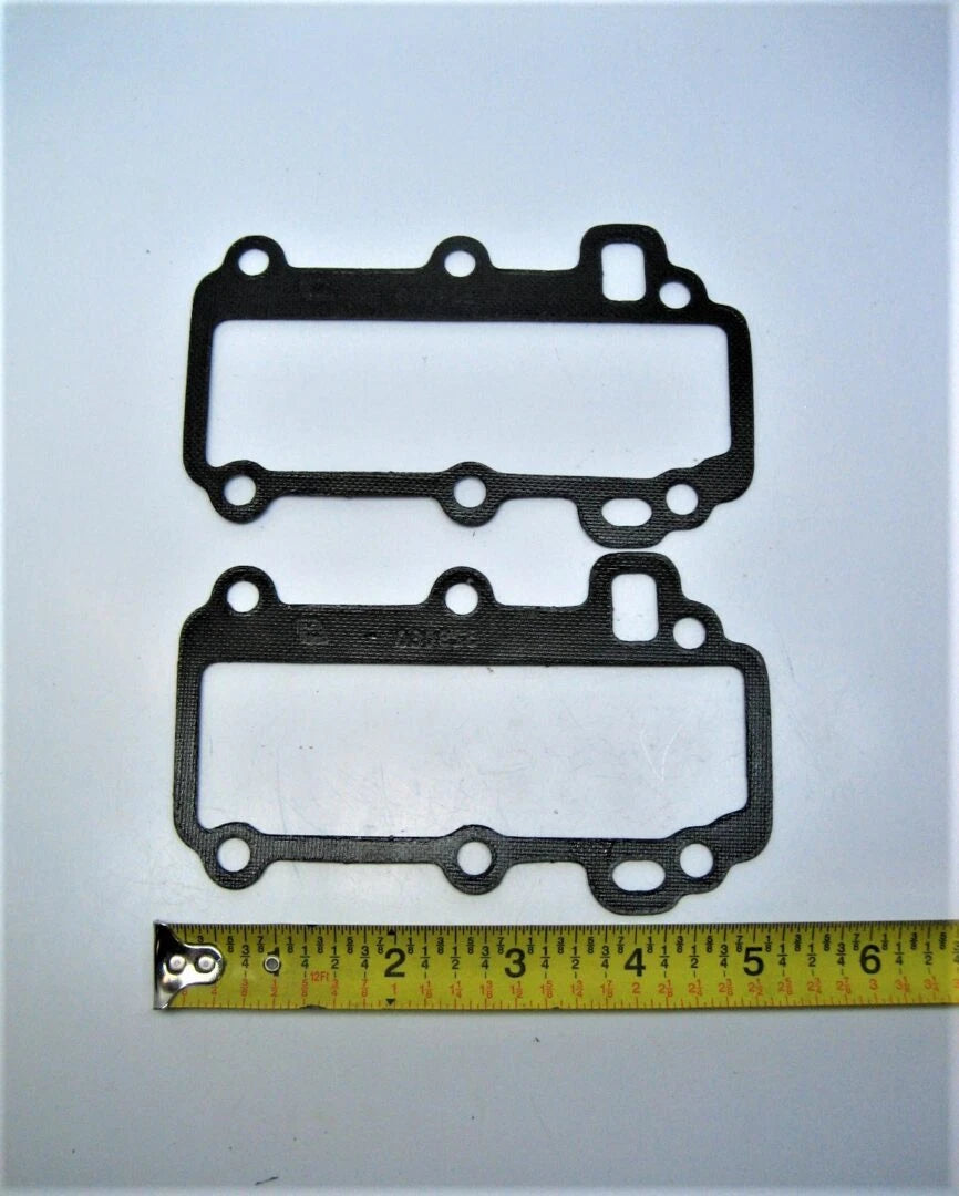 Set of 2 Exhaust Cover Gaskets for Evinrude Johnson Outboard (OMC 329080)
