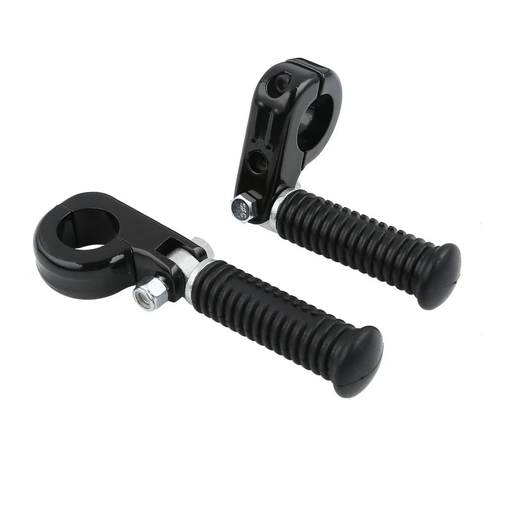 1 1/4" Black Highway Engine Guards Crash Bar Foot Pegs
