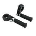1 1/4" Black Highway Engine Guards Crash Bar Foot Pegs