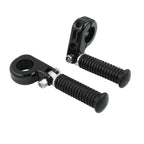 1 1/4" Black Highway Engine Guards Crash Bar Foot Pegs