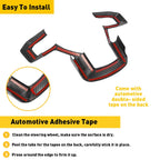 Carbon Fiber Steering Wheel Trim for Ford F150 (2015–2023)