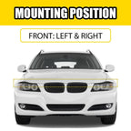 Black Headlight Eyelid Trim for BMW 3 Series E90 E91 (2005-2012)