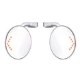 Stainless Peep Mirrors with LED Turn Signal Pair for Ford Ranger (2011–2018)