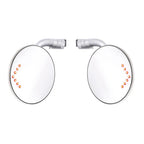 Stainless Peep Mirrors with LED Turn Signal Pair for Ford Ranger (2011–2018)