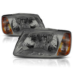 Smoked Housing Amber Corner Headlight Pair for Hyundai Accent (2000–2002)
