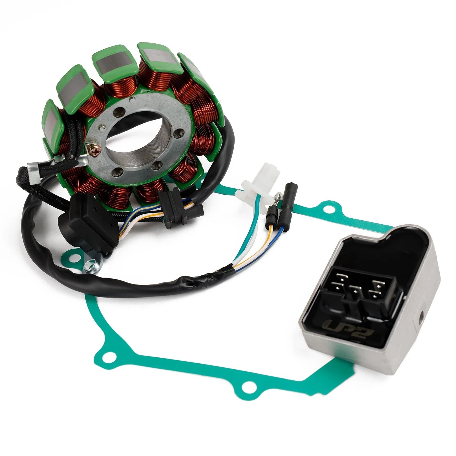 Magneto Stator + Voltage Rectifier + Gasket for Honda CRF 110F (2019–2023)