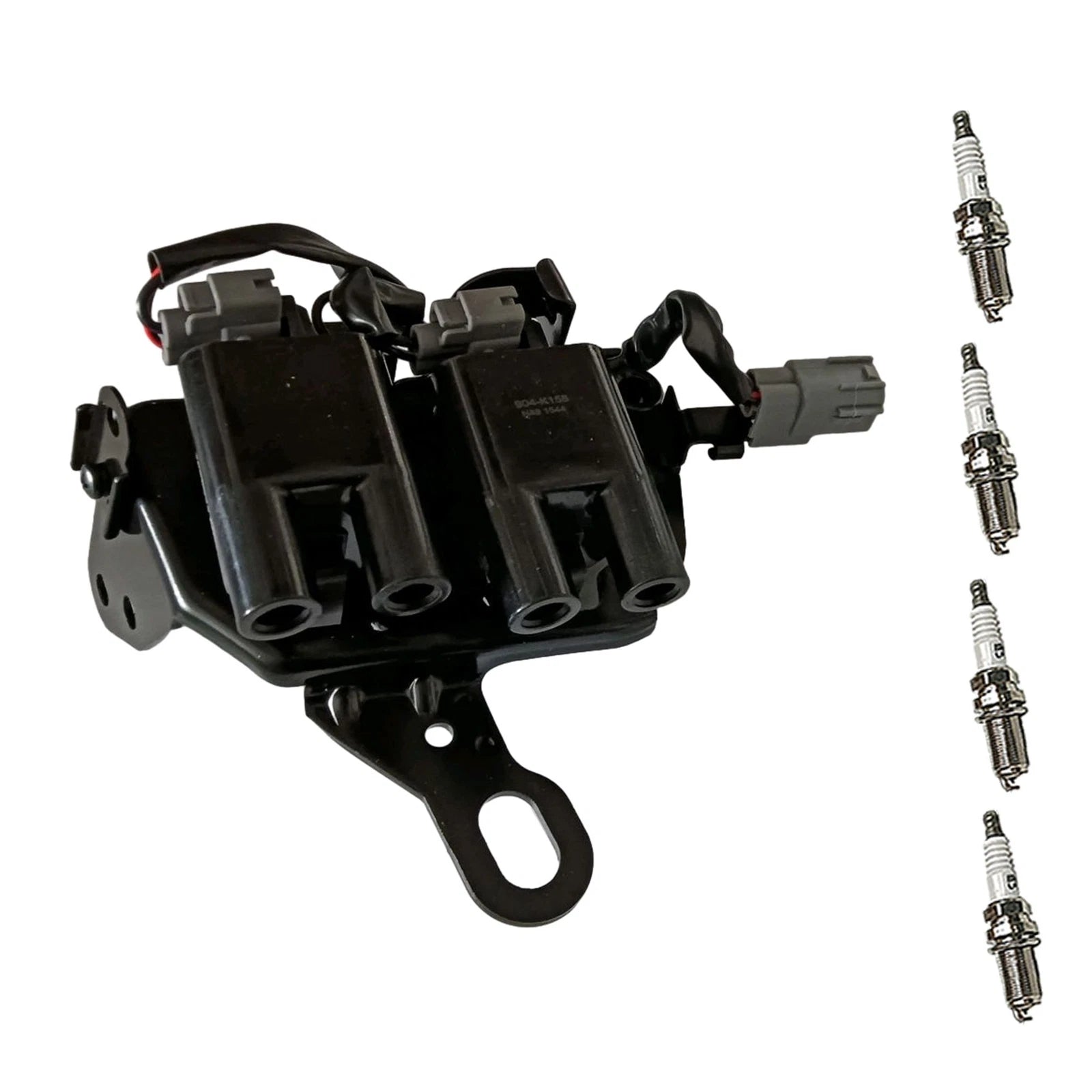 Set of 4 Ignition Coils & Iridium Spark Plugs for Hyundai Elantra Kia Soul