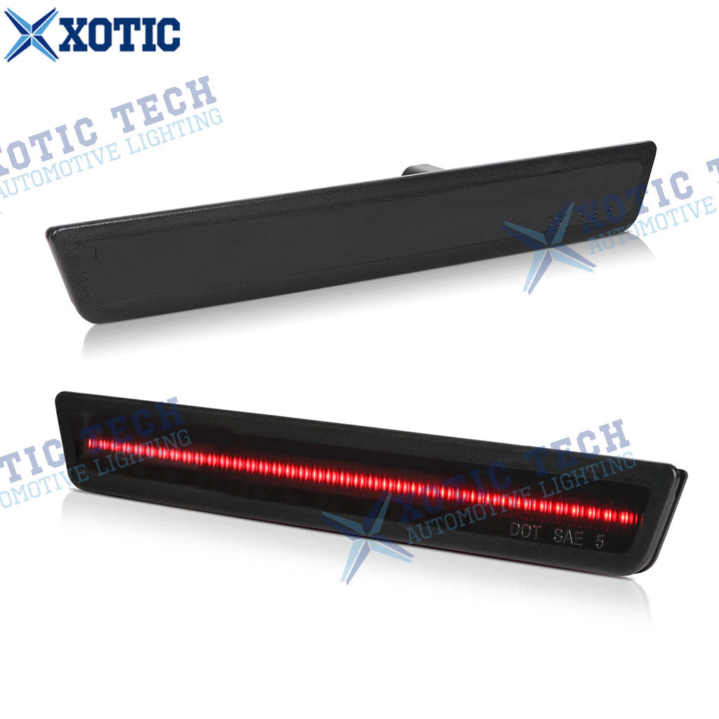 Front Rear LED Side Marker Light for 2015-2023 Dodge Challenger (Smoked)