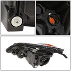 Set of 2 Smoked Amber Headlights for Honda CR-V (2007–2011)