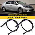 Black Roof Trim Molding Kit for Toyota Corolla Sedan (2014–2017)