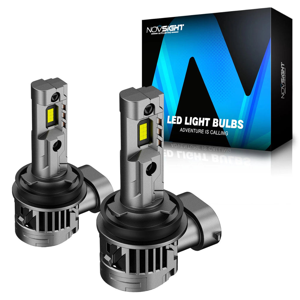 2X H11 LED Headlight Bulbs for NOVSIGHT (6500K, 24000LM, 100W)