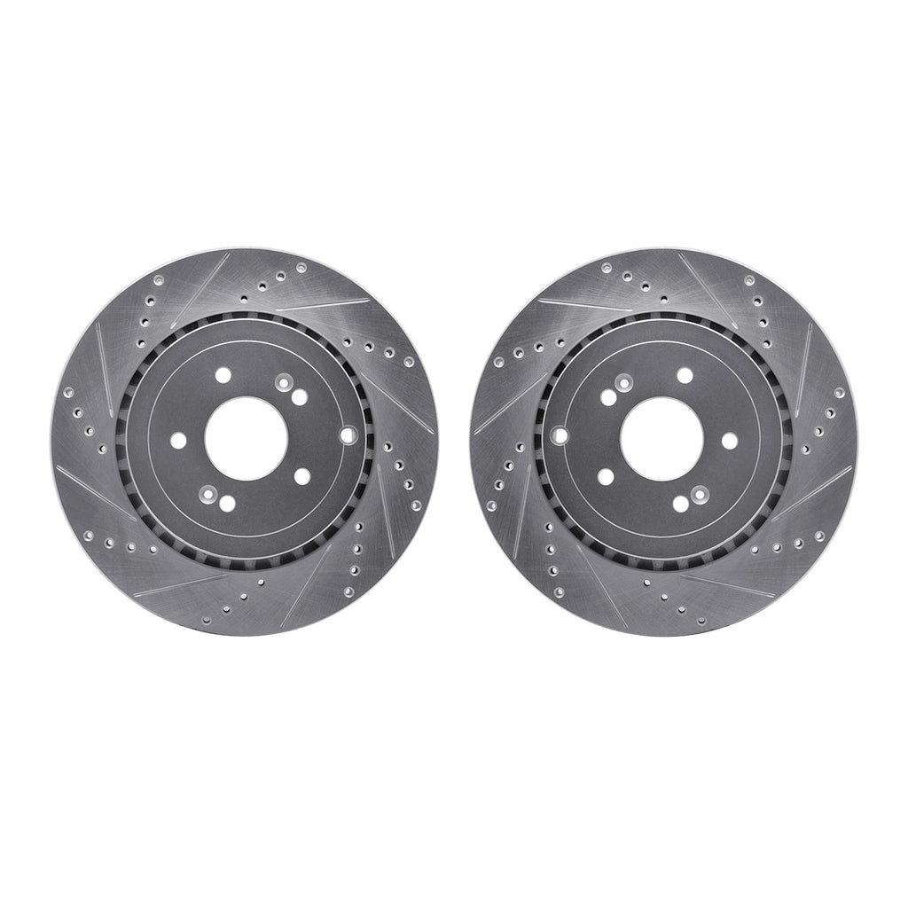 Set of 2 Brake Discs Rear for Genesis G70 Kia Stinger