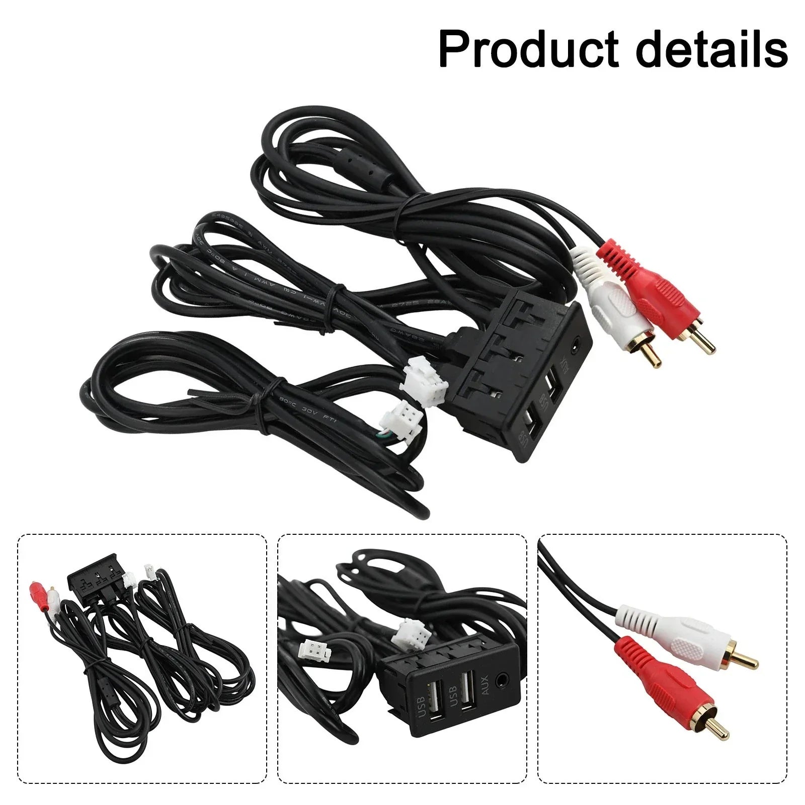 DASH Mount USB+TYPEC Port Panel Interface Extension for Car