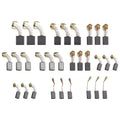 Set of 30 Carbon Brushes for Electric Motors (10 Sizes)