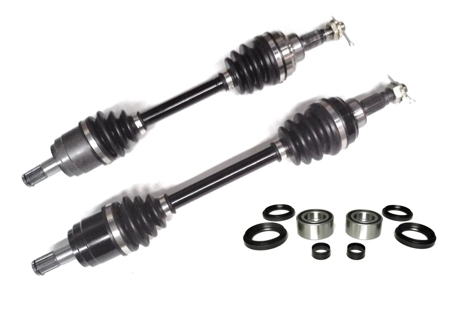 Set of 2 Front CV Axles & Bearing Kits for Honda Foreman 500, Rubicon 500, Rincon 680