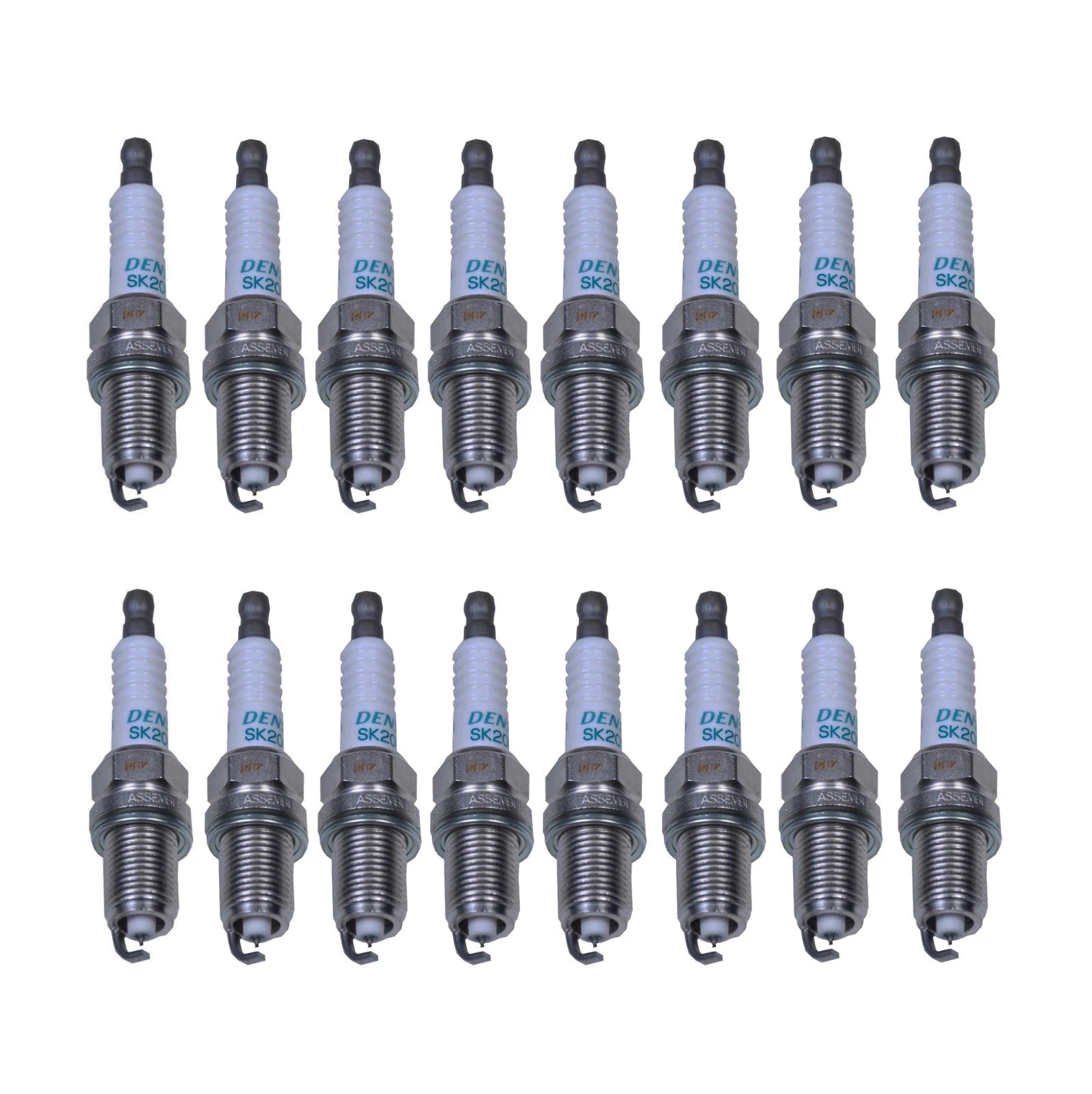 Set of 16 Denso Iridium Spark Plugs for (Gap 0.044)
