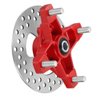 Front Red Wheel Hub & Brake Disc for Honda Sportrax 400 TRX400EX (2002–2008)