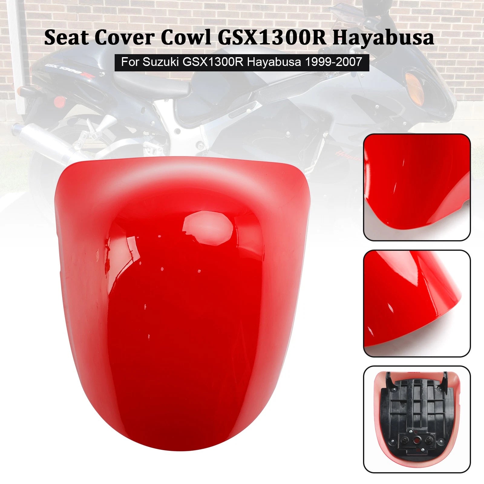Rear Seat Fairing Cover for Suzuki GSX1300R GSX-R1300 Hayabusa (1999–2007) Red