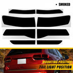 Smoked Tail Light Wrap Cover for Jeep Grand Cherokee (2014–2021)