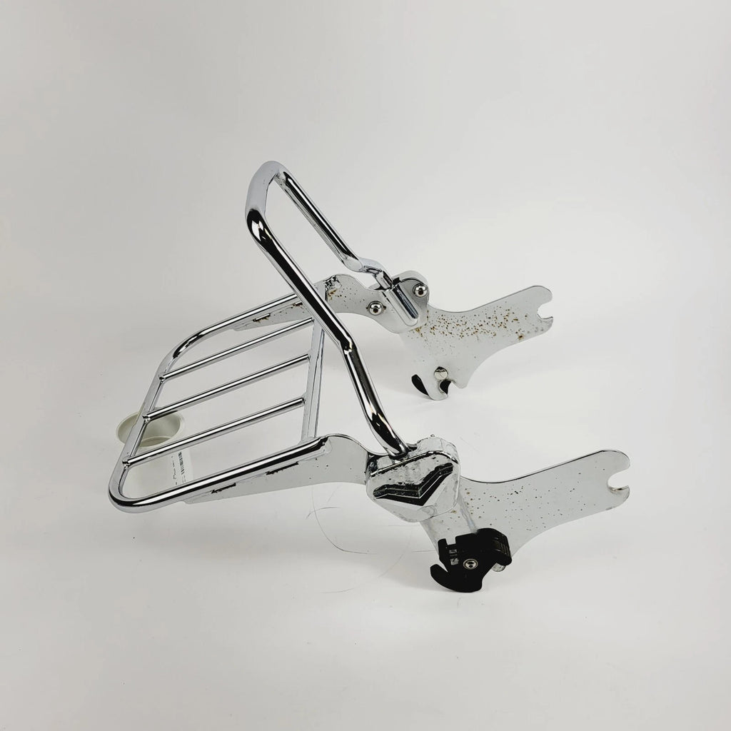 Chrome Sissy Bar Passenger Backrest/Luggage Rack for Harley Davidson Touring (1997–2008)